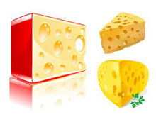 奶酪芝士块矢量图