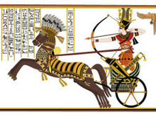 卡迭石战役埃及古典元素矢量图