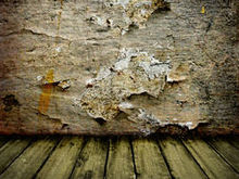 颓废破裂墙壁木板高清图片