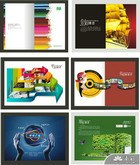 广告设计公司画册矢量图