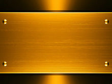 金色钢板背景高清图片-1
