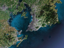 青岛卫星地图高清图片
