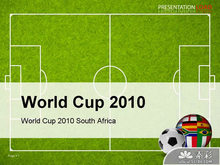 2010南非世界杯足球PPT模板