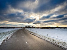 冬季公路景观高清图片