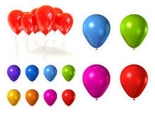 节日彩色气球高清图片2