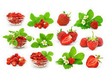 新鲜草莓士多啤梨高清图片
