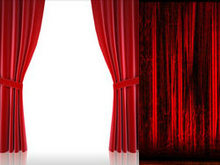 红色幕布舞台高清图片