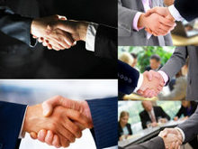 商务友好合作握手高清图片
