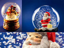 水晶球圣诞节装饰高清图片2