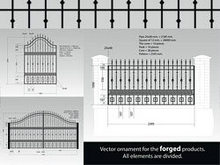 铁门围栏栅栏矢量图