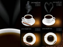 咖啡咖啡豆主题矢量图
