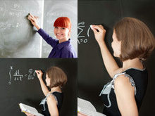 教师与黑板高清图片2