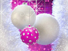 圣诞节彩球装饰元素高清图片