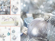 圣诞节水晶彩球高清图片