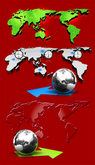 世界地图模块PSD素材