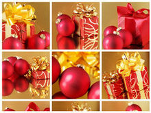 圣诞节彩球装饰品高清图片3