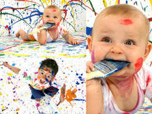 欢乐颜料油漆儿童高清图片