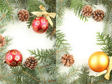 圣诞节饰物边框高清图片2