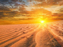 沙漠落日自然风光高清图片