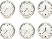 简洁钟表时钟矢量图