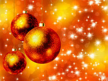 绚丽的圣诞彩球矢量图2
