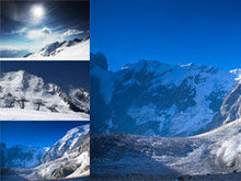 高原雪山自然风光高清图片