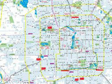 北京市城区地图矢量图