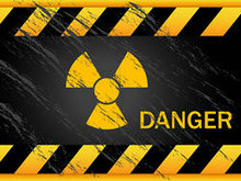 核危险警示警告牌矢量图4