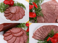 肉/生萨拉米肠高清图片