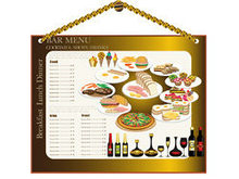 餐馆菜单设计模板矢量图2