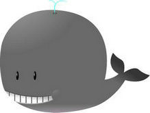 海洋动物鲸鱼PSD素材