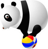 卡通动物熊猫PSD素材