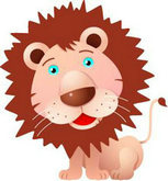 卡通动物狮子PSD素材