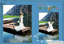 西泊桥畔婚纱摄影PSD模板(2)