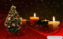 圣诞树圣诞蜡烛PSD模板