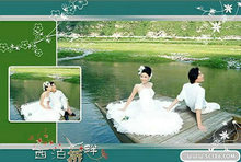 西泊桥畔婚纱摄影PSD模板(3)