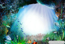 精美海底世界相框PSD模板(4)