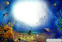 精美海底世界相框PSD模板(1)
