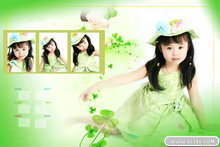 可爱儿童写真PSD模板(1)