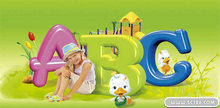 ABC外国儿童PSD模板