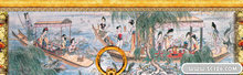 古典国画卷轴PSD模板