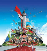 北京旅游宣传海报PSD模板