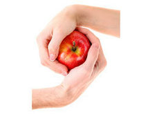 苹果与人的手高清图片3