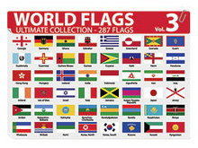 各国或地区国旗和区旗矢量图-3