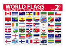 各国或地区国旗和区旗矢量图-2