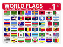 各国或地区国旗和区旗矢量图-1