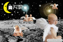月亮天使儿童PSD模板