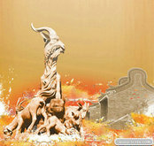 广州市标五羊雕塑PSD模板