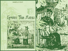 绿茶菜单02矢量图