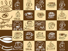 可爱咖啡主题矢量图-3